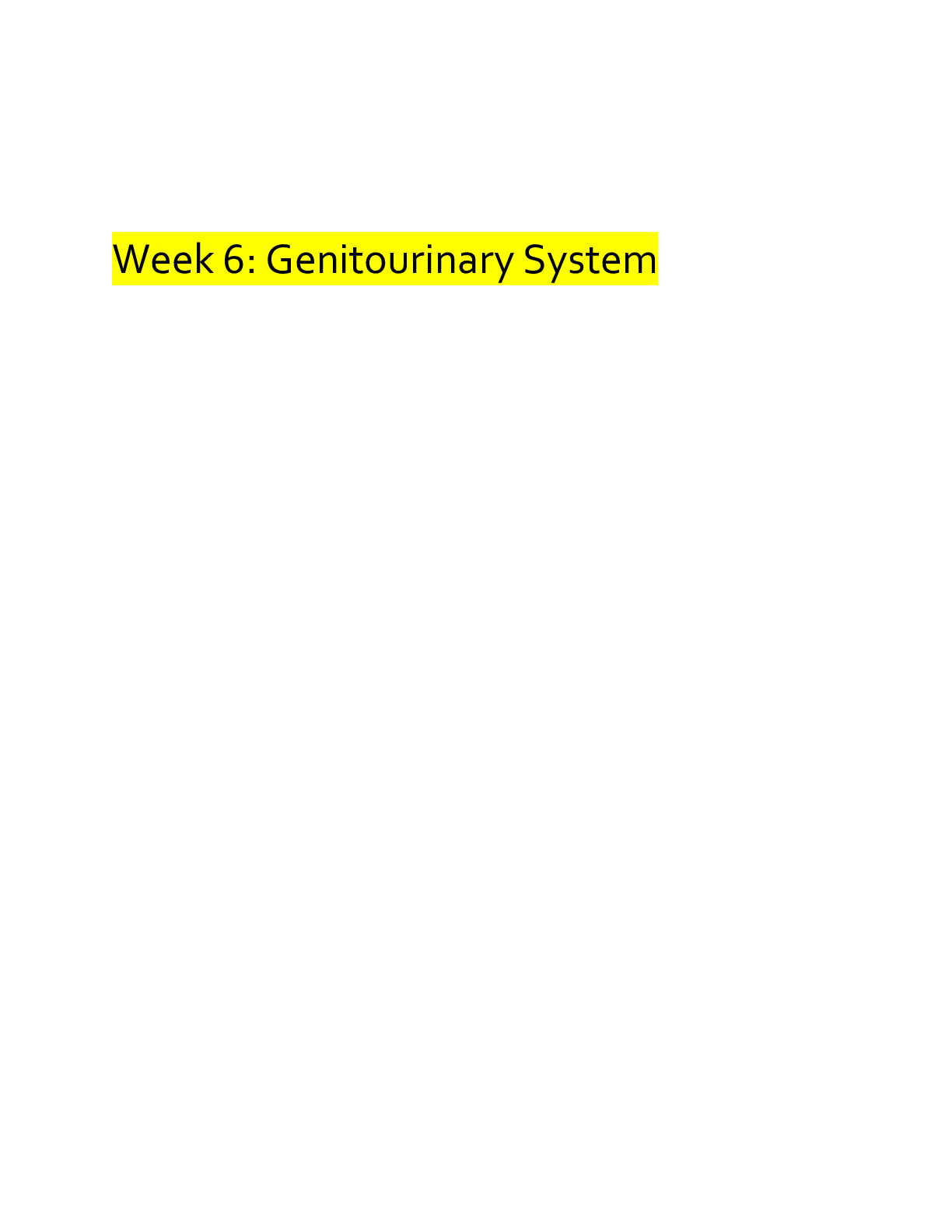 Preview image for Genitourinary System